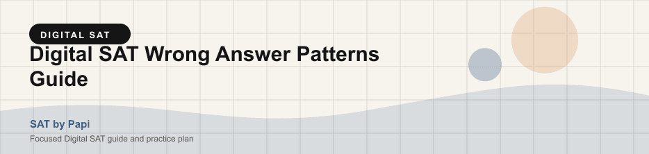 Student studying Digital SAT wrong answer patterns with a focused SAT practice plan on a laptop
