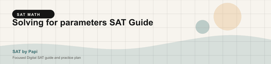 Student studying SAT solving for parameters with a focused SAT practice plan on a laptop