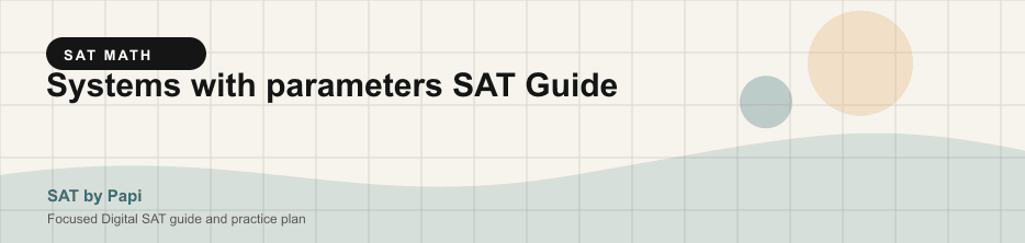 Student studying SAT systems with parameters with a focused SAT practice plan on a laptop