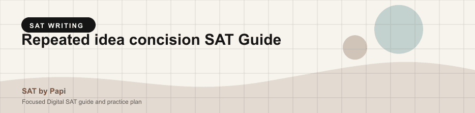 Student studying SAT repeated idea concision with a focused SAT practice plan on a laptop
