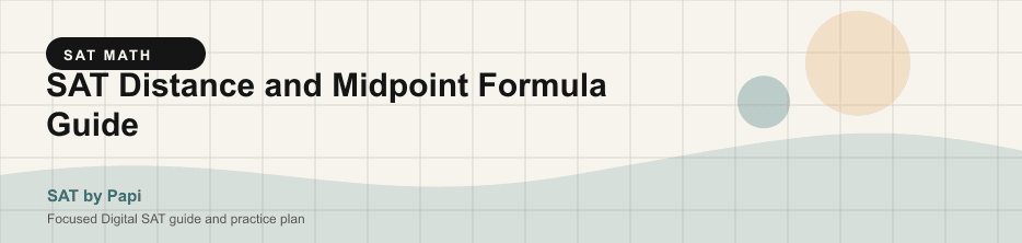 Student studying SAT distance midpoint formula with a focused SAT practice plan on a laptop