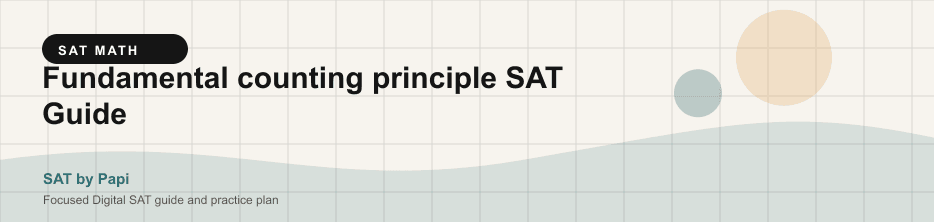 Student studying SAT fundamental counting principle with a focused SAT practice plan on a laptop