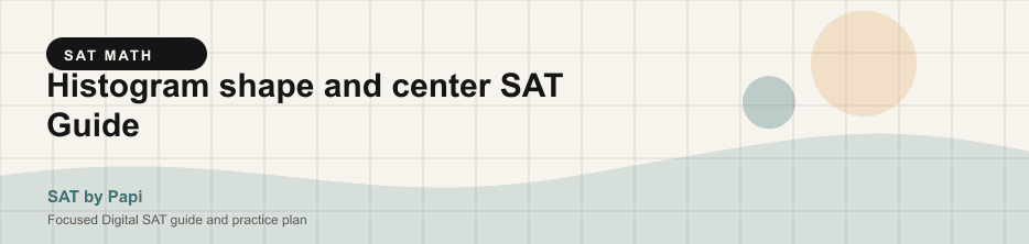 Student studying SAT histogram shape center with a focused SAT practice plan on a laptop