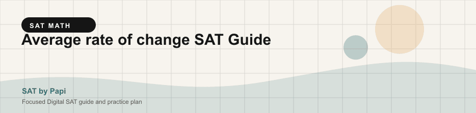 Student studying SAT average rate of change with a focused SAT practice plan on a laptop