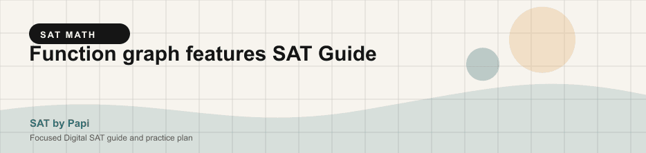 Student studying SAT function graph features with a focused SAT practice plan on a laptop