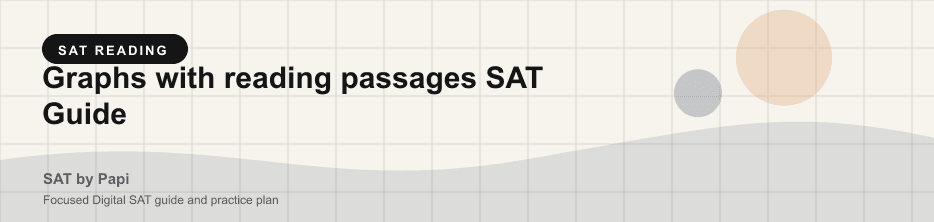 Student studying SAT graphs with reading passages with a focused SAT practice plan on a laptop