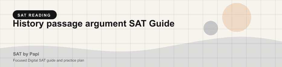 Student studying SAT history passage argument with a focused SAT practice plan on a laptop