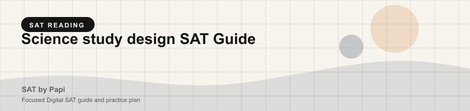 Student studying SAT science study design with a focused SAT practice plan on a laptop