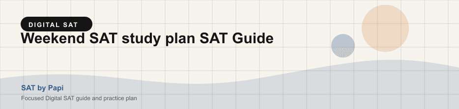 Student studying Digital SAT weekend study plan with a focused SAT practice plan on a laptop