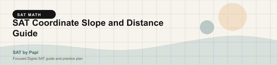 Student studying SAT coordinate slope distance with a focused SAT practice plan on a laptop
