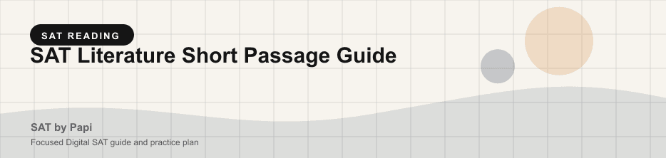 Student studying SAT literature short passage with a focused SAT practice plan on a laptop