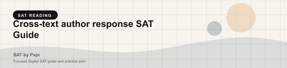 Student studying SAT cross text author response with a focused SAT practice plan on a laptop