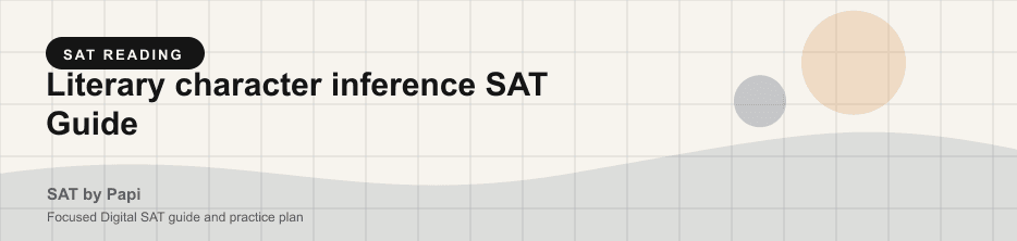 Student studying SAT literary character inference with a focused SAT practice plan on a laptop