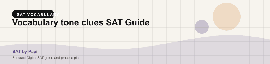 Student studying SAT vocabulary tone clues with a focused SAT practice plan on a laptop