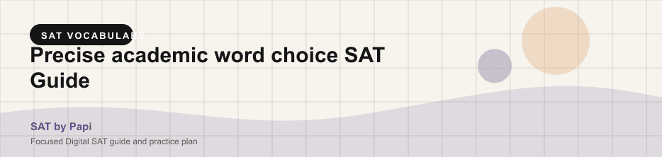 Student studying SAT precise academic word choice with a focused SAT practice plan on a laptop